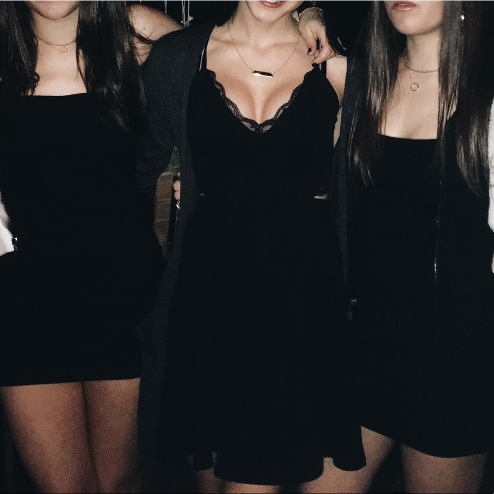 Sexy cute black mini dress